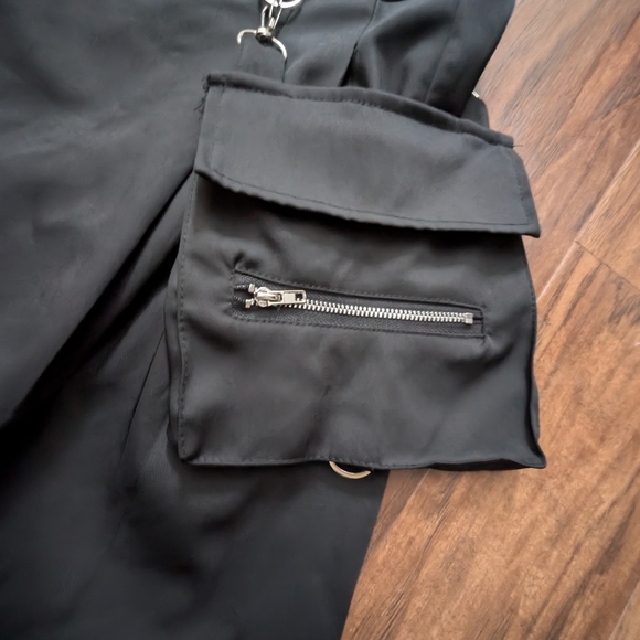 Cargo Anime Goth Military Fashion Show Short Skirt Cargo Pocket Clip Punk - Picture 2 of 5